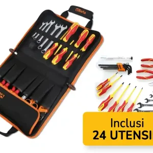 Valigetta pieghevole Beta 2001/BZ24 MQ con assortimento di 24 utensili per elettricisti Occasione Imperdibile