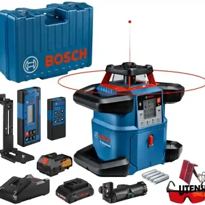 Spedizione Espresso Livella laser rotante rosso Bosch GRL 600 CHV Professional + pannello di mira