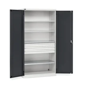Armadio ante battenti Fami Perfom 1023x555x2000mm con 4 ripiani e 3 cassetti, portata 800 Kg Affare