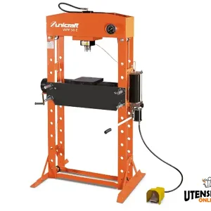 Pressa idraulica Unicraft WPP 50 E con pompa pneumatica a pedale, 50 ton Offerta Del Giorno