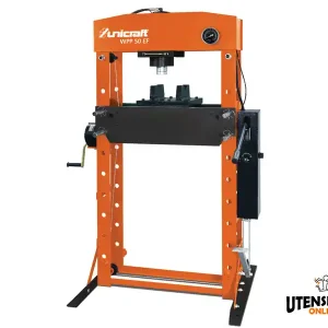 Pressa idraulica Unicraft WPP 50 EF con pompa manuale e pedale, 50 ton Spedizione Espresso