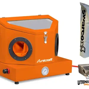 Sabbiatrice da banco Unicraft SSK 1.5 con sacco 25 Kg micro sfere vetro Soddisfatti O Rimborsati