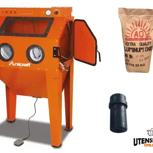 Promo Stagionale Sabbiatrice Unicraft SSK 2.5 con sacco 25 Kg sabbia corindone
