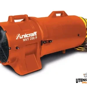 Ventilatore portatile assiale Unicraft MV 200 P in set con tubo flessibile e rigido Must-Have