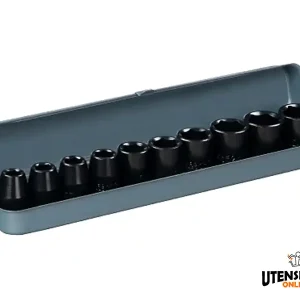 Direttamente Dal Produttore Set 10 bussole Impact Aircraft con attacco 1/2" in cassetta di metallo