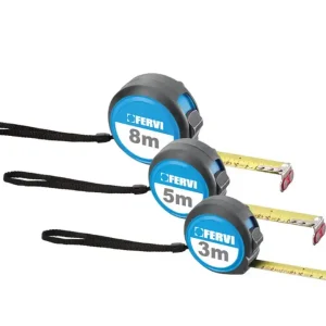 Affare Flessometro Fervi F685 5 metri x 25mm, cassa antiscivolo e magnete