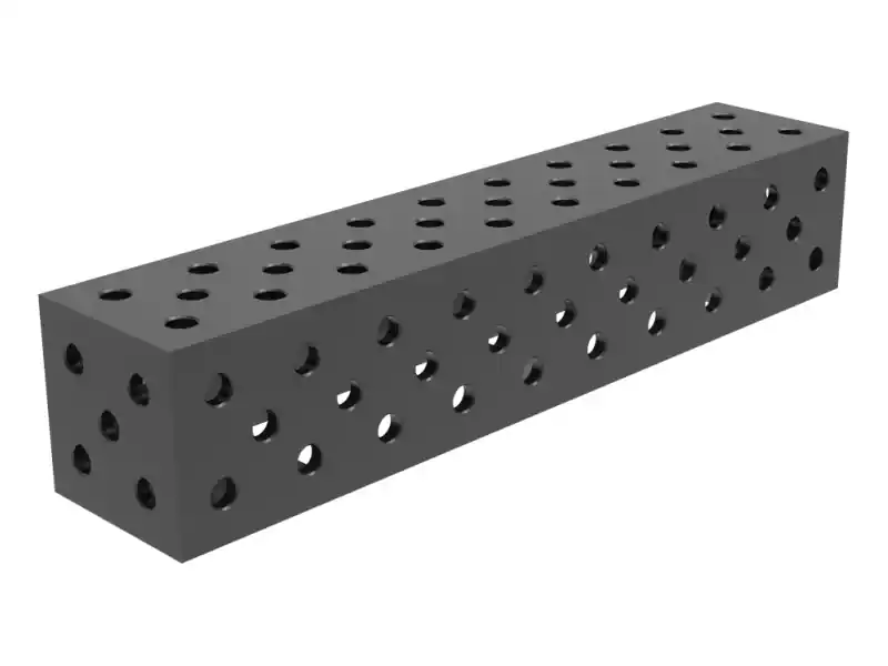 Sconto Blocco di collegamento 1000x200x200mm SteelExpert GPPH fori 28mm griglia diagonale