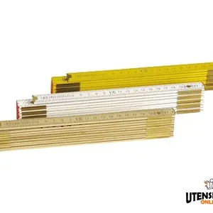Doppimetro in legno IORI 2 metri da 10 stecche, Classe III Economico