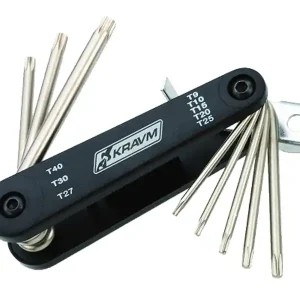 Occasione Imperdibile Set 7 chiavi a brugola Torx Kravm T9-T40 in astuccio richiudibile