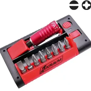 Set 9 inserti Kravm con portainserti magnetico bloccavite 60mm Non Perdere