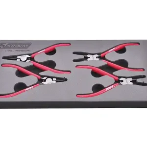 Professionale Assortimento pinze per anelli interni ed esterni Kravm in termoretraibile (4pz)