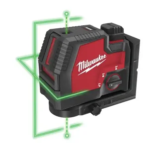 Livella laser Milwaukee L4 CLLP-301C ricaricabile USB a 2 linee verdi con piombo Affare