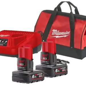 Energy Pack Milwaukee con 2 batterie M12 6.0 Ah e caricabatterie Saldi