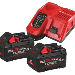 Prezzo Basso Energy Pack Milwaukee con 2 batterie M18 Forge 8.0Ah e caricabatterie rapido