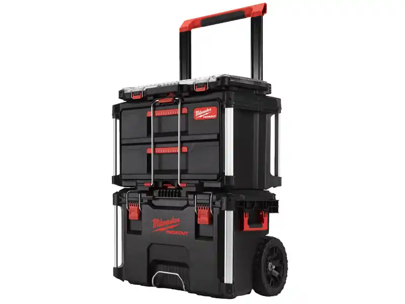 Set Milwaukee PACKOUT con trolley, cassettiera e organizer Di Tendenza