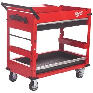 Offerta Limitata Carrello portautensili Milwaukee SWC40-1 a due ripiani, portata 315Kg