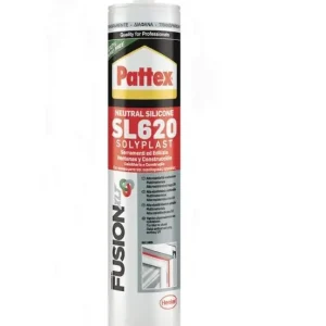 Non Perdere Silicone Neutro PATTEX SL 620 Fusion Trasparente senza rilascio di ossime (MEKO free) 25pz