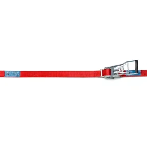 Cinghia di ancoraggio in poliestere Strops CR50 9mt tenditore leva lunga e ganci tondino, 2500daN Subito Disponibile