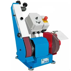 Levigatrice da banco a nastro 50x1250mm Aceti con pulitrice, 1,1kW 400V Professionale