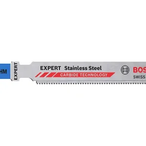 Offerta Del Giorno Lama seghetto alternativo Bosch Stainless Steel 118 AHM, 1,5-3mm (3pz)