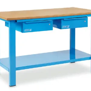 Banco da lavoro OMCN 1002/PL 1500x700x880mm con piano in legno e 2 cassetti Più Venduto