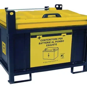 Compra Oggi Stesso Contenitore in metallo/PP Carvel 1350x1170x1040mm sovrapponibile per batterie esauste, 850lt