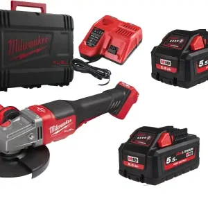 Kit smerigliatrice Milwaukee M18 Fuel FHSAG125XPDB interruttore a paletta Spedito Oggi