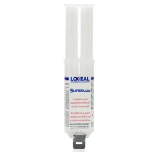 Adesivo SuperLox Loxeal bicomponente per Polietilene, teflon, PP da 25ml + 1 mixer Di Tendenza