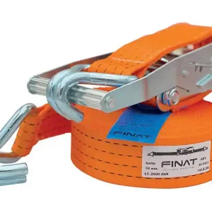 Cinghia di ancoraggio a cricchetto Finat AU 502 gancio ad uncino, 2000 Kg Nuova Collezione