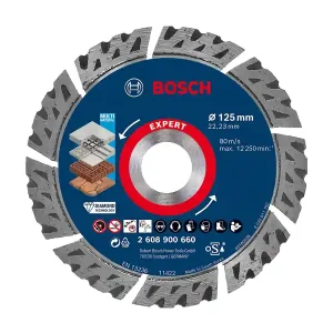 Disco diamantato Bosch Expert MultiMaterial 125mm per materiali costruzione Scelto Dai Clienti