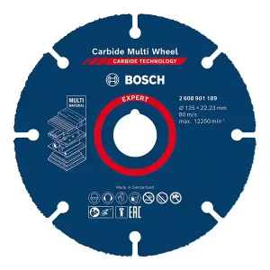 Offerta Limitata Disco da taglio universale Bosch Carbide Multi Wheel, 125mm