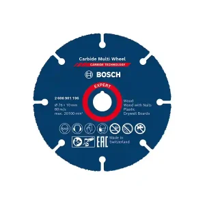 Soddisfatti O Rimborsati Disco da taglio universale Bosch Carbide Multi Wheel, 76mm