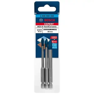Subito Disponibile Set 3 punte foratura Bosch HEX-9 Expert HardCeramic per piastrelle, 5-8mm