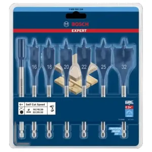 Set 7 mecchie a spada Bosch Expert Self Cut Speed per legno, 16-32mm Consegna Rapida
