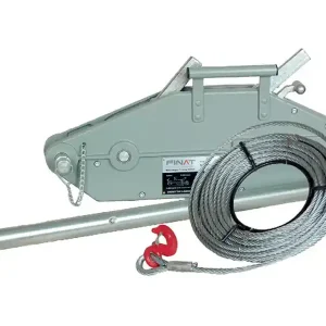 Occasione Imperdibile Argano manuale a fune passante Finat AFP 0,8 trazione 800 Kg