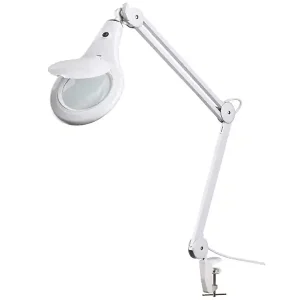 Economico Lampada orientabile da banco Fervi 0366 con lente di ingrandimento