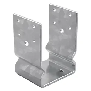 Portapilastro a U Fischer XFBU HDG per travi in legno, 72-102mm Saldi