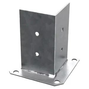 Portapilastri a L Fischer XFCL HDG per travi in legno, 80-140mm (2pz) Promozione Esclusiva