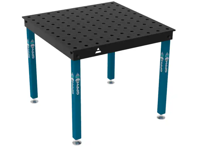 Professionale Banco per saldatura Basic GPPH 1x1mt spessore 12mm, fori 16mm