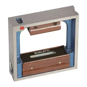 Livella quadra di precisione a bolla d‘aria Borletti 150x150mm, sensibilità 0,1mm Direttamente Dal Produttore