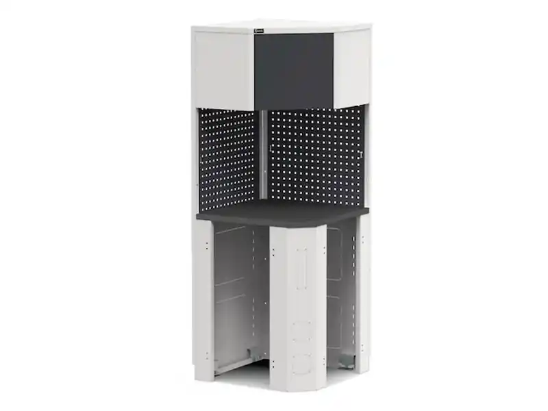 Modulo angolare Fami GARAGE113 con pensile angolare piano gommato, 744x744x2000mm Prezzo Basso