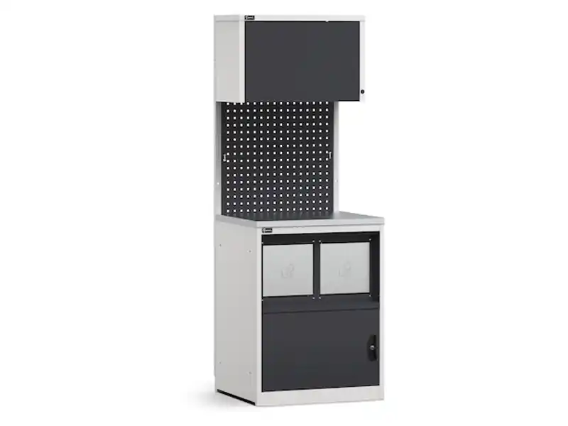 Miglior Prezzo Arredo modulare Fami GARAGE008 con vano rifiuti e piano acciaio, 714mm