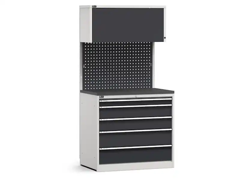 Scelto Dai Clienti Arredo modulare Fami GARAGE015 con cassettiera 5 cassetti e piano gommato, 1020m