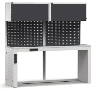 Acquista Ora Arredo modulare Fami GARAGE059 banco lavoro con piano acciaio, 2040mm