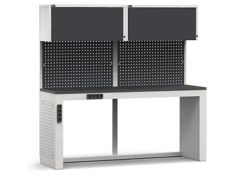 Arredo modulare Fami GARAGE060 banco lavoro con piano gommato, 2040mm Occasione Imperdibile