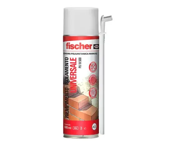 Schiuma poliuretanica universale Fischer PU 1K-500M multiuso per uso manuale Acquista Ora