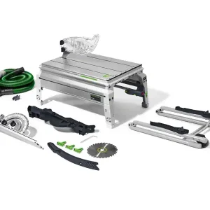 Banco sega Festool Precisio CS 50 EBG 1200W con gambe pieghevoli, lama 190mm Di Tendenza