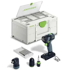 Più Venduto Trapano avvitatore a batteria Festool TXS 18-Basic-Set 40 Nm in valigetta portainserti