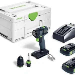 Prezzo Basso Trapano avvitatore Festool TXS 18 C 3,0-Plus in Kit con batterie e valigetta