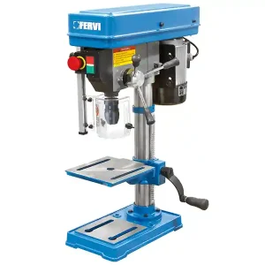 Trapano a colonna da banco Fervi 0011 con trasmissione a cinghia 0,375 kW Promo Stagionale